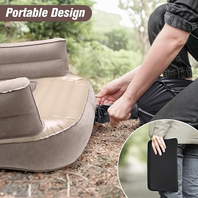 Inflatable Reading Pillow for Gaming, Lap Desk Pillow for Adult, Adjustable Gaming Pillow for Lap, Large Arm Rest Lap Pillow for Reading, Working, Playing