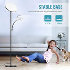 Floor Lamp, Upgraded 42W 4000LM Super Bright LED Floor Lamp for Living Room Bedroom, Dimmable Standing Reading Floor Lamps with Remote & Touch Control
