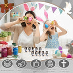 Bememo 100 Pcs Jesus Toys Original Design Mini Rubber Little Jesus Figurine to Hide and Seek Religious Party Favors Sunday School Craft Baptism Gifts for Easter Egg Stuffers (Gray)