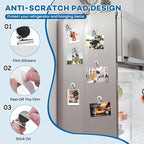 DIYMAG Hanging Photo Magnetic Clips, 20 Pack Fridge Magnets Heavy Duty Holder Party Graduation Collage Picture Display DIY Clip for Refrigerator Home Whiteboard Office Locker Classroom Silver