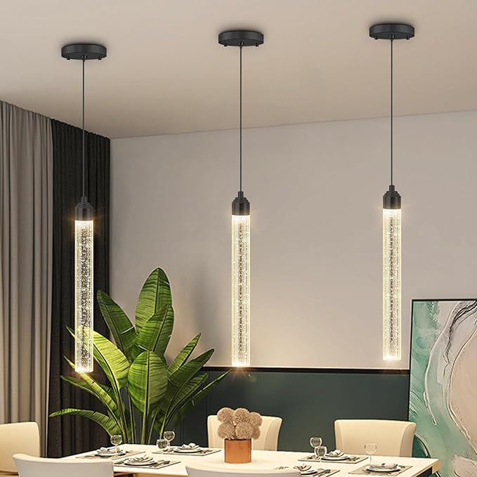 Mini Chandeliers Modern Crystal Pendant Lighting LED Dimmable Pendant Lights Kitchen Island Dining Room