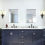 Mirrorons Beveled Mirror, Bathroom Mirrors for Wall 18" x 24", Frameless Rectangle Bathroom Mirror with Beveled Edge, Hangs Horizontally or Vertically, Tempered Glass Upgraded Packing