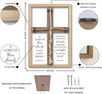 flowtorely A Cord of Three Strands Wedding Ceremony Unity Wall Decor 15"X10" Matthew 19 6 Christian Marriage Prayer Cross Sign Framed Wall Hanging Art (Wood)