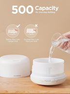 InnoGear 500ml Essential Oil Diffuser with Remote Control, Premium Ultrasonic Aromatherapy Diffusers Scent Humidifier Vaporizer Auto-Off Timer for Large Room Home, Basic White