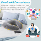 QUEEN ROSE Reading Pillow, Gaming Pillow for Lap, Sitting in Bed or Sofa, Extra Arm Rest for Reading, Playing or Crocheting, Soft Velvet Grey