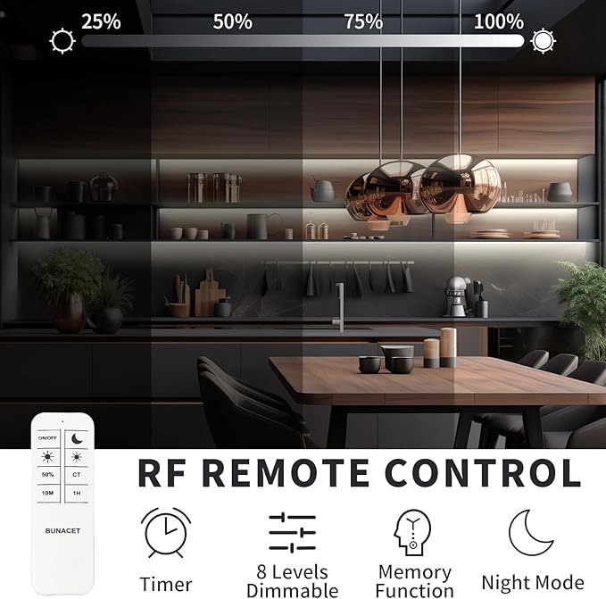 Outdoor LED Strip Lights Warm White, Neon Rope Lights 3000K IP65 Waterproof 24V DC with RF Remote, Neon Light Strip Dimmable Cuttable for Bedroom Under Cabinet Mirror House Pool 26FT