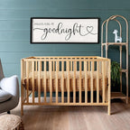 flowtorely Always Kiss Me Goodnight Wall Sign For Master Bedroom Above Bed Wall Decor 40''×15'' Large Rustic Solid Wood Frame For Farmhouse Couples Above bed Wall Art Decoration (Black)