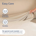 King Sheets Set 6 Piece - Bed Sheets King Size - Soft Hotel Luxury Bedding - Cooling, Comfy & Breathable - 1 Flat & 1 Fitted & 4 Pillowcases with Deep Pockets - Wrinkle Resistant & Fade Free - Cream