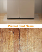 Clear Area Mat, 3'×4' PVC Waterproof Hard Floor Mat for Under Refrigerator, Plant Pots