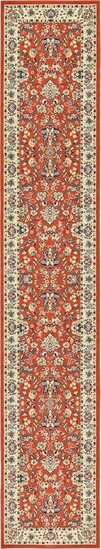 Unique Loom Sialk Hill Collection Area Rug - Washington (3' x 16' 5" Runner Terracotta/Cream)