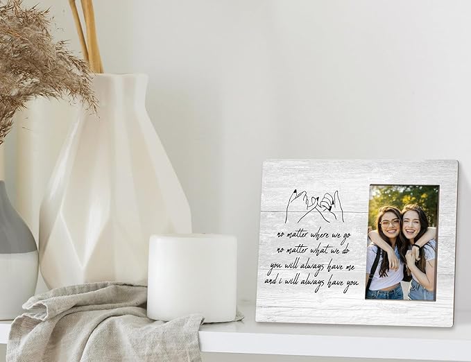 Orchroma Friendship Gifts for Women,Best Friend Picture Frame,Friend Birthday Christmas Graduation Gifts for Women Bestie,Long Distance Friendship Gift, 4 x 6 Inch Photo