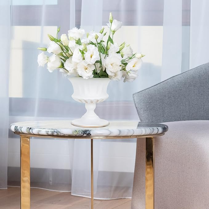 Vintage vase Iron urn Planter Decorative Table Front Porch urns House Plants Indoors Live urn Pot Outdoor Plant Pot Creative Flower Container Small Succulents Wrought Iron