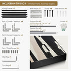 SIGNWIN 60"x72" Extra Large Framed Wall Art Black and White Abstract Geometric Design, Minimalist Modern Print for Home Living Room Bedroom Decor (Frame Assembly Required)