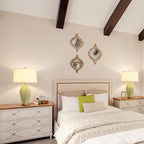 Modern Textured Ceramic Large Table Lamps 26.75", Sage Green Plug in Table Lamp Decor for Living Room Bedroom Bedside Tables Office Desk End