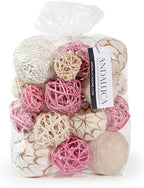 ANDALUCA Pink Decorative Balls Bowl Filler Orbs Home Decoration (Pink)