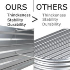 12x2x1.5ft Galvanized Raised Garden Bed,Outdoor Planter Box Metal Patio Kit Planting Bed for Vegetables Flowers Herb,Silver