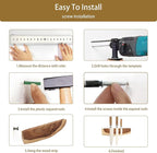 12.5 Inch Magnetic Knife Holder for Wall,Acacia Wood Knife Magnetic Strip,Knife Holder Wood Magnetic,No Drilling Knife Magnetic Strip-Strong Knife Magnet- for Kitchen Knives and Tools