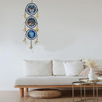 Remorelt Wolf Dream Catchers，3-Layer Circle Wall Hanging with Different Wolf Art for Wolf Lover Room Decor,Ideal Bedroom Wolf Home Decor,Dream Catcher for Boy Kids(DC01 6Inch Wolves)