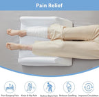Leg Elevation Pillow for Blood Circulation After Surgery, Memory Foam Knee Wedge Pillow for for Swelling, Back Pain, Foot Injury, Rest