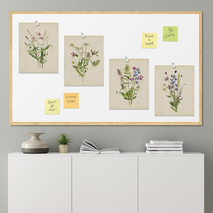 SIGNWIN Adhesive Canvas Poster Watercolor Floral Botanical Vintage Minimalist for Living Room, Bedroom, Office - 12"x16"x4