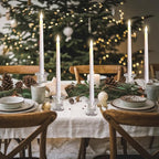 Foaincore 30 Pcs Candlestick Holders Bulk 2.36 Inch Taper Candle Holders Small Glass Candle Holder for Wedding Table Centerpiece Party Decoration (Clear)