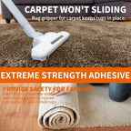 TAPEBEAR Carpet Tape Double Sided 2Inch x 30Yards, Heavy Duty Rug Gripper Anti Slip Anti Curling Floor Tape Residue-Free, Two Sided, Removable, Waterproof for Area Rugs, Mats, Strong Hold for Tile