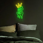 Money Neon Sign, Crown Dollar Neon Signs for Shop Store Wall Decor, USB Powered Adjustable Brightness Dollar LED Neon Light Sign for Man Cave Game Room Bar Pub Party Decor