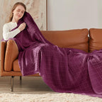 inhand Knitted Throw Blanket for Couch and Bed, Soft Living Room Home Decor Knitted Blanket with Tassel, Outdoor Lightweight Breathable Summer Blanket, Farmhouse Warm Woven Decorative, 50"x60"