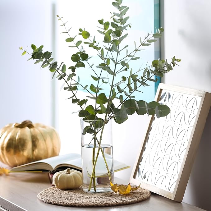 WDHODEC Hurricane Candle Holders 24 PCS, 6" 8" Clear Glass Bud Vases, Cylinder Vase, Pillar Floating Candle Holders for Wedding Birthday Party Centerpiece