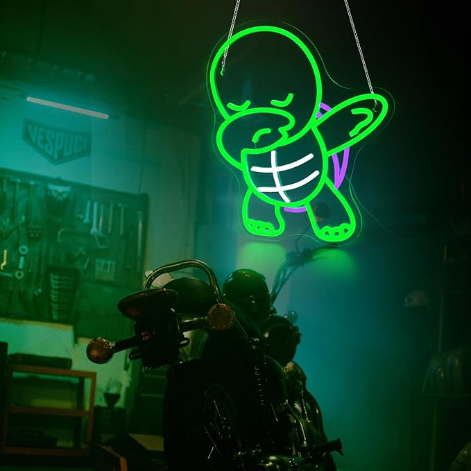 Turtle Neon Sign Led Neon Lights Neon Signs for Wall Decor Light Up Sign for Birthday Party Club Gift