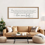 Love Is Patient Love Is Kind Wall Decor Art 32×12 Inch (Wood)