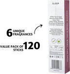 Folkulture Incense Sticks | Set of 6 (120 Non Toxic-Stick) | 45 Mins Burn Time | Rosemary, Jasmine, Lavender and Sage Inscents-Stick | Organic Sleep Incense | Insence-Sticks Variety Pack