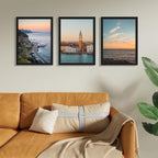 Vittanly 12x16 Picture Frames Set of 9, Shatter Resistant Plexiglass, Display 11x14 Pictures with Mat or 12x16 without Mat, Photo Frames for Wall Mount, Engineered Wood, Black