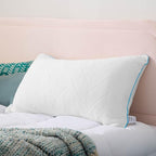 LINENSPA Shredded Gel Memory Foam Pillow – Cooling Bed Pillow – Side, Stomach, and Back Sleepers – Queen