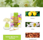 AGRARIA PetiteEssence Flower and Reed Diffuser Set, Handcrafted Sola Flower Botanical Home Fragrance, Scented Oil Diffuser Gift Set for All Occasions