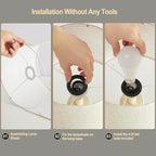 Vintage Table Lamp for Living Room Bedroom, 18.5" Farmhouse Bedside Lamps Nightstand Lamp Set of 2, Table Lamps with Oatmeal Linen Lamp Shades, 2 LED Bulbs Included, Beige