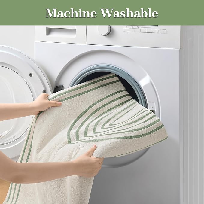 Boho Couch Cover Washable Sectional Couch Covers for Dogs Reversible Sofa Slipcover for 2 or 3 Cushion Couch Pet Friendly Furniture Protector (3# Sage Green, 91" x 150")