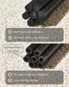 M&SENSE Sandalwood Lavender Reed Diffuser Set - 7.04oz Non-Toxic Essential Oil Diffusers with Sticks, Holiday Aromatherapy Diffusers for Bedroom & Bathroom & Shelf Decor