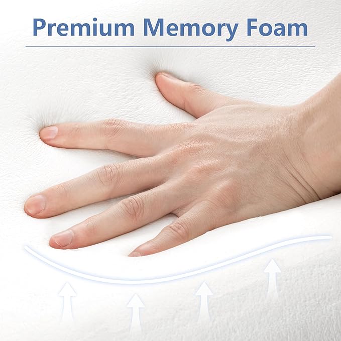 AM AEROMAX 8-Inch Wide Head Support Memory Foam Back Sleep Training Pillow - Keep Head Straight for Wrinkle Prevention, Anti-Wrinkle & Anti-Aging Beauty Pillow