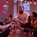 WLHOPE Beer Cat Neon Sign for Wall Decor Adjustable LED Lights Decorations with Dimmable Pink Cute Cat for Bar Kitchen Restaurant Man Cave Birthday Parties