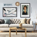 24x36 Poster Frame 3 Pack - Black Woodgrain, Solid Wood Picture Frame, Wall Gallery Frame - Wall Hanging