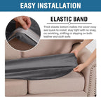 H.VERSAILTEX Velvet Stretch Individual Loveseat Couch Cover Plush Slipcover for Sofa Furniture Protector Seat Cover (1 Piece Loveseat Cushion Cover, Grey)