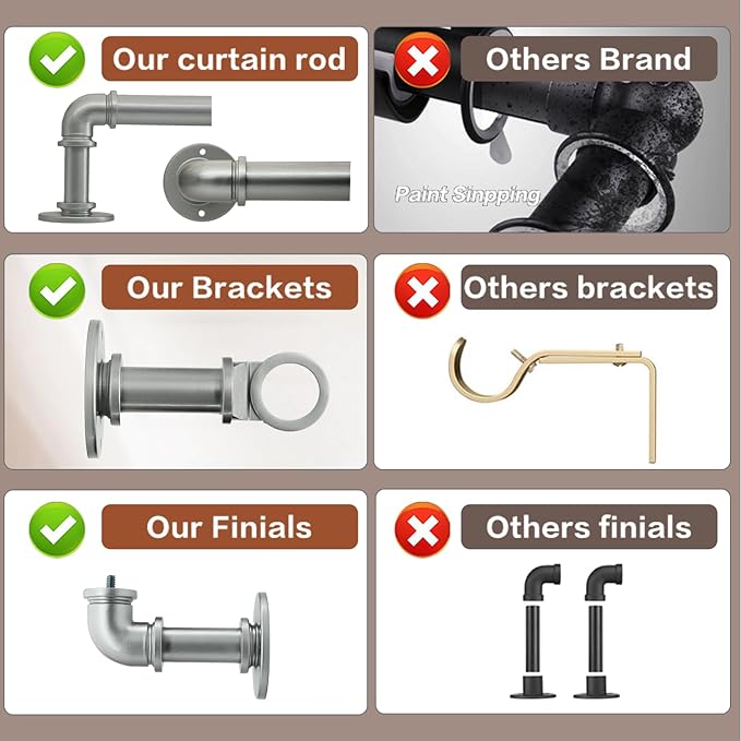 Silver Curtain Rods 18 to 45 in,Wraparound Curtain Rods,Adjustable Length,1 in Diameter Pipe,Wall or Ceiling Mounted,for Bedroom and Living Room (Silver 18” to 45”)