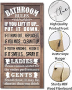Rustic Bathroom Decor, Western Bathrooms Decors, Funny Bathroom Signs Wall Decor, Country Bathrooms Decors
