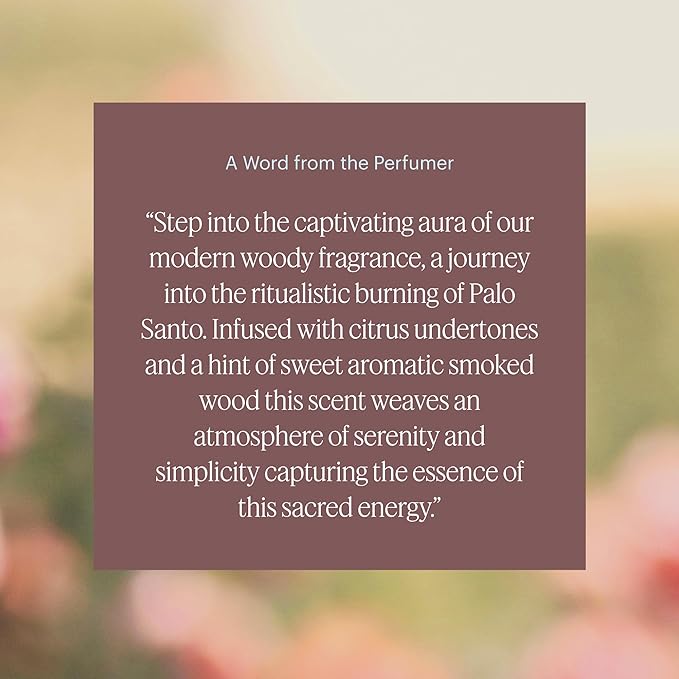 Aera Palo Santo - Essential Oil for Home - Purifying and Cleansing Fragrance - Notes of Palo Santo, Juniper and Peru Balsam - Scent Refill - Works with The Aera Diffuser