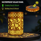 Solar Lanterns Outdoor Waterproof Hummingbird Garden Decor Birthday Gifts for Women Mom Grandma Hanging Solar Lights Metal Decoration for Yard, Patio, Backyard, Porch, Garden, 2 Pack