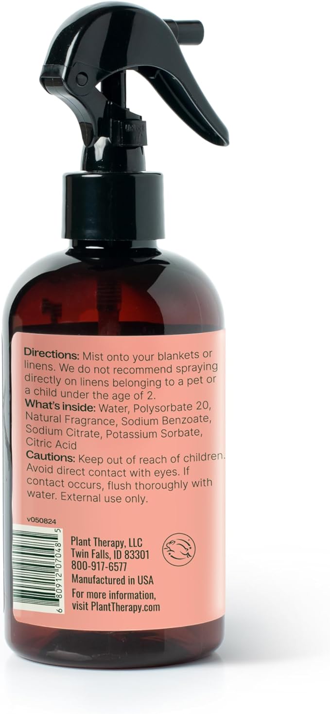 Plant Therapy Pearberry Lychee Linen Spray, Bright, Fun & Fruity Scent, Enlivens Your Home Atmosphere, Adds a Touch of Cheer with Each Spritz, Natural Fragrance 8 oz