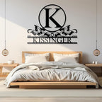 Personalized Metal Signs | Metal Name Sign | Split Letter Monogram | Home Decor Sign | Metal Wall Art | Last Name Sign | Outdoor Decor Sign | Personalized Wedding Gift | Housewarming Gift