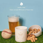 Literie NYC Inspired Scented Candle: Beers at The Ballpark - Citrus & Hops Scent, 9oz, 50 Hour Burn, Vegan Soy & Coconut Blend Candle for Home Decor, Gift for Women & Men