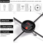 1st owned Large Wall Clock Metal Retro Roman Numeral Clock, Modern Round Wall Clocks Almost Silent, Easy to Read for Living Room/Home/Kitchen/Bedroom/Office/School Decor (Gold, 24 Inch)